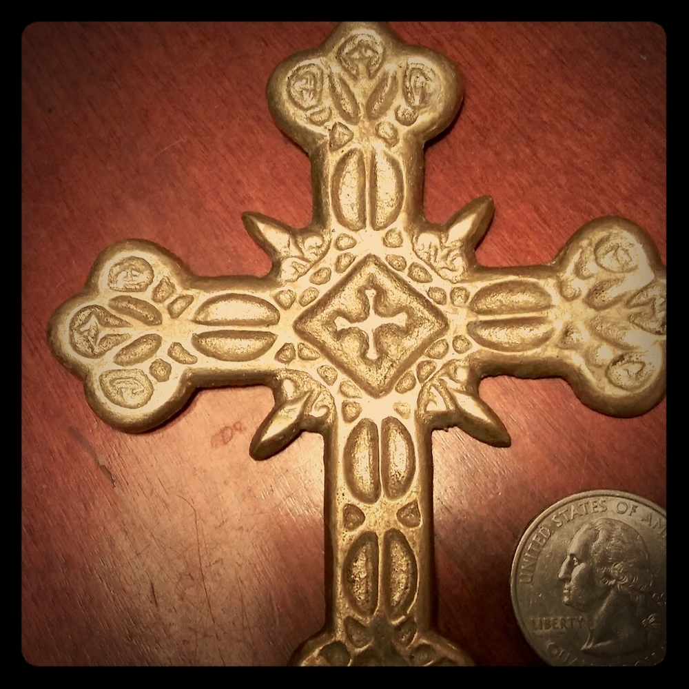 Vintage bronze cross.